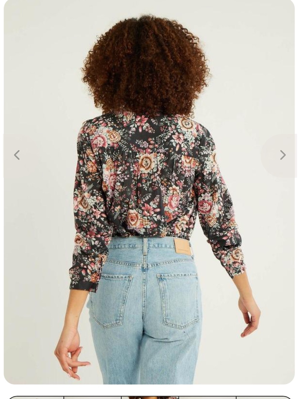 Mille Joni Top in Bloomsburg Floral Button Top Peasant Blouse XXS - Picture 5 of 12